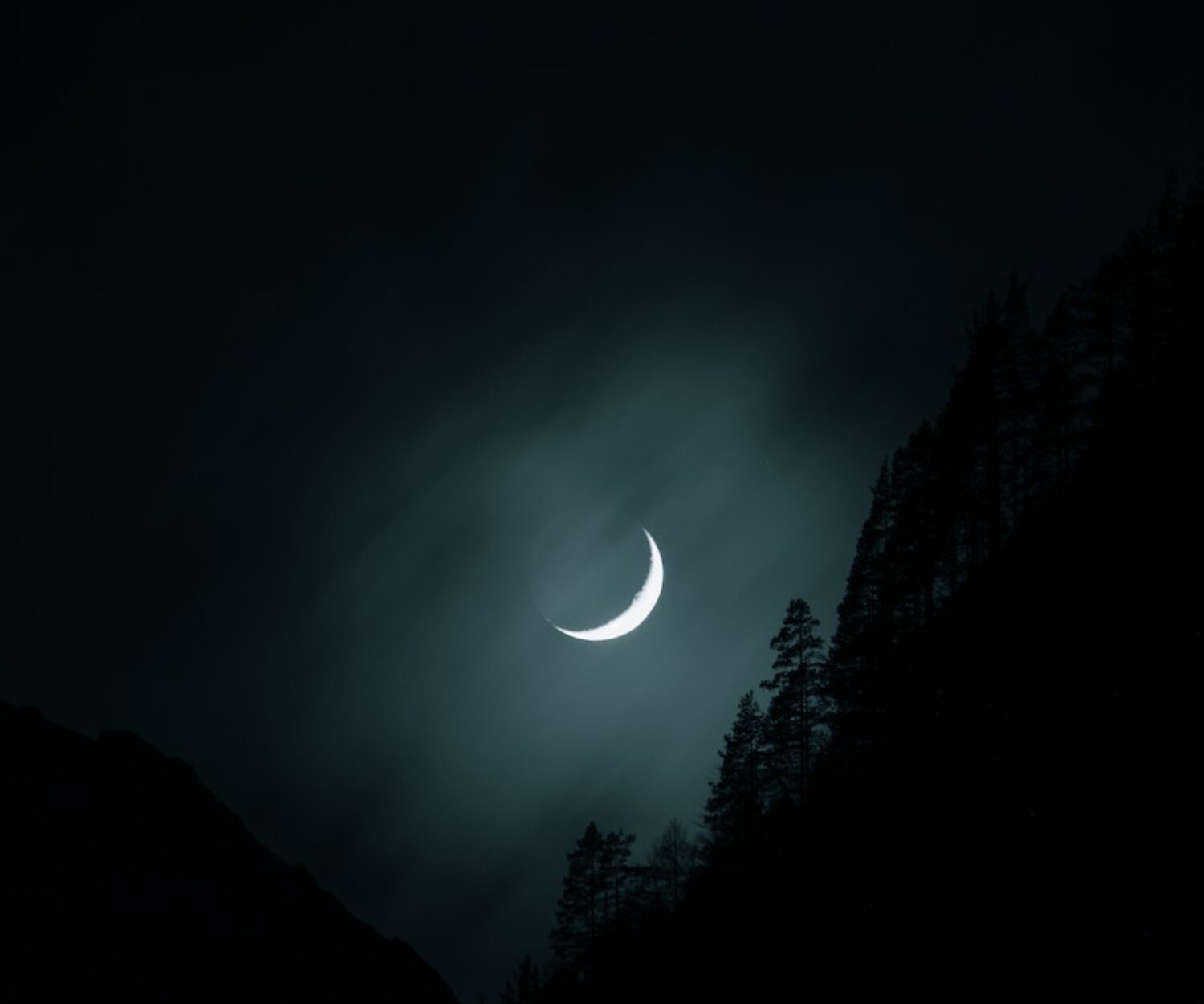 Photo of Moon on a Dark Sky