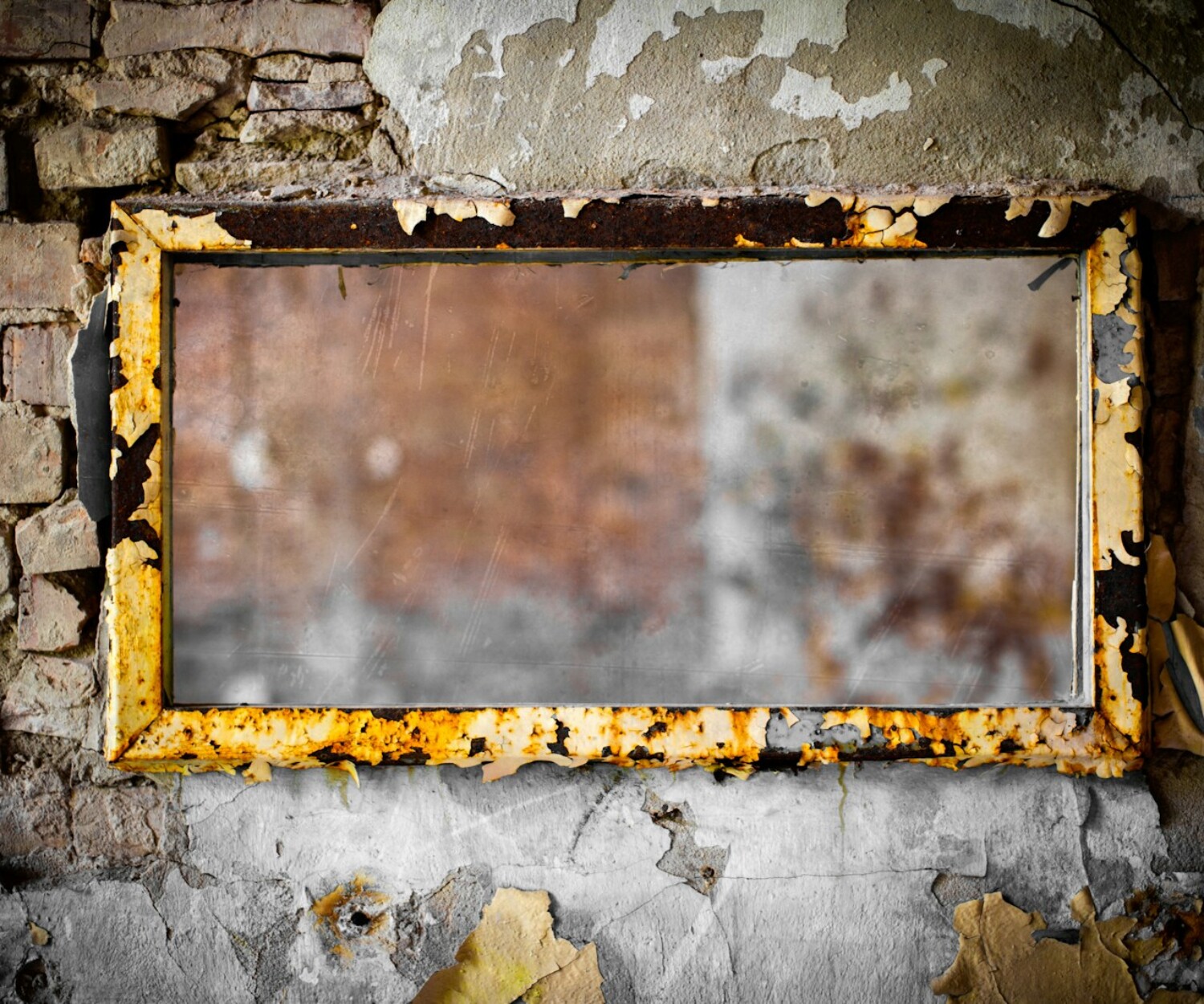 rectangular brown wall decor